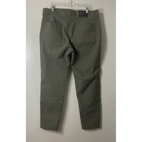 LULULEMON Slim-Tapered Trouser Pants Size 36 Army Green NEW Casual Career Basic - Picture 7 of 12